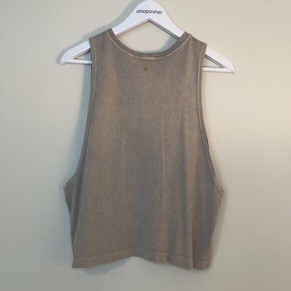 Spiritual Gangster Active Flow Love Tank Tan M/L - Picture 7 of 9